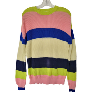 Abound Lime and Pink Knit Sweater